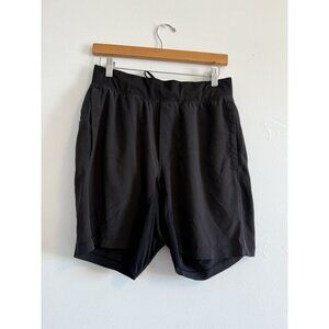 Lululemon’s Men's Black T.H.E. Short Linerless 7” Size Medium Athleisure